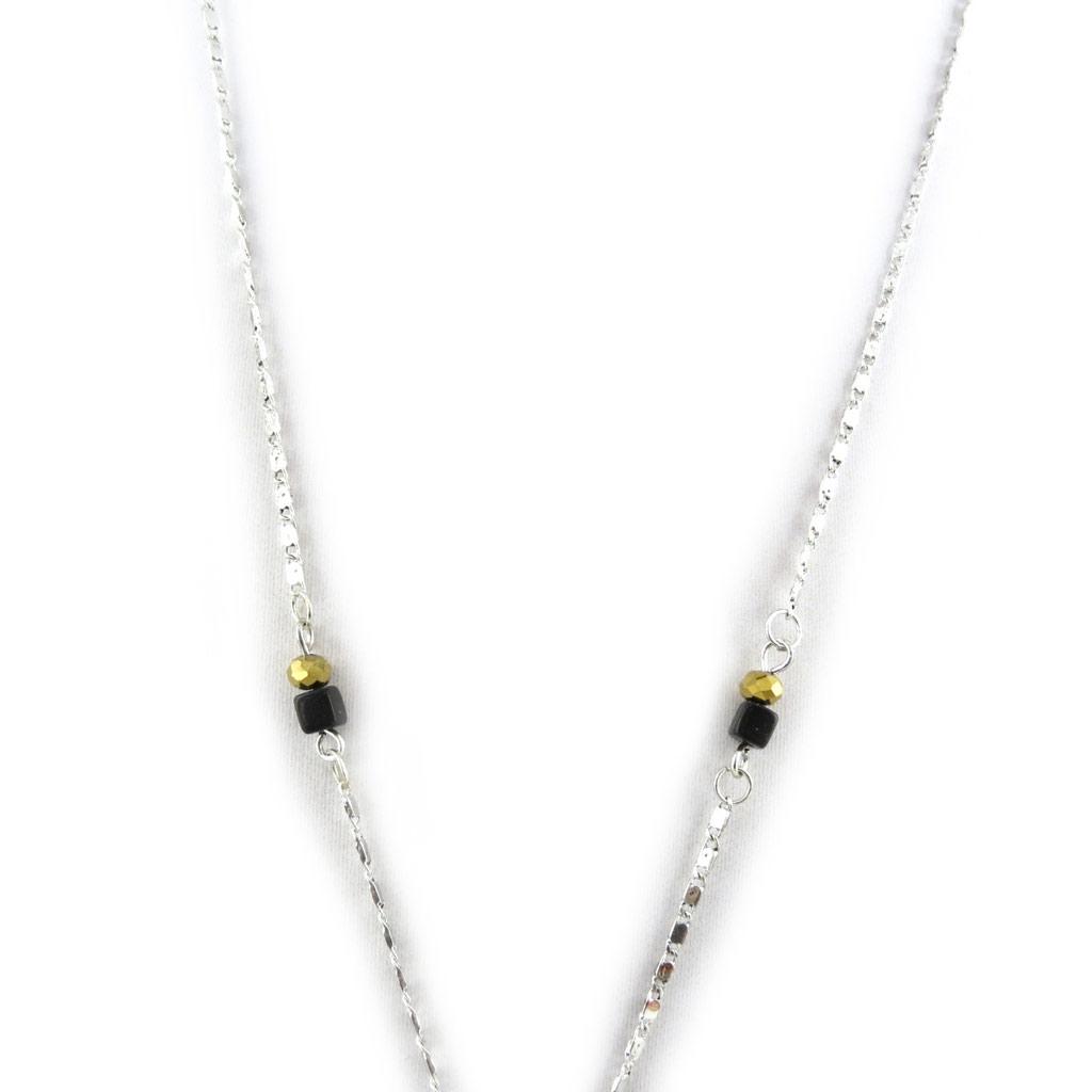 Les Trésors De Lily [M4195] - Gray 'Altai' Designer Necklace