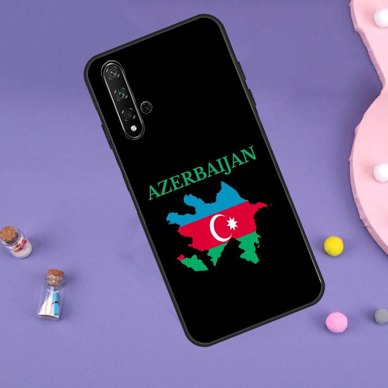 Azerbaijan Flag For Huawei Nova 11i 12i 8i 7i 3i 9 10 SE Y60 Y61 Y70 Y72 Y73 Y90 Y91 P20 P30 P40 Lite Case
