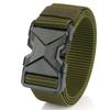 The New Men's 125cm Buckle Belt Nylon Braided Lightweight Breathable Daily Commuter Men's Belt