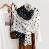 Thin Scarf Versatile Women's Scarf Shawl Imitation Cotton and Linen High-end French Silk Scarf Long Scarf Cross-border Special Supply