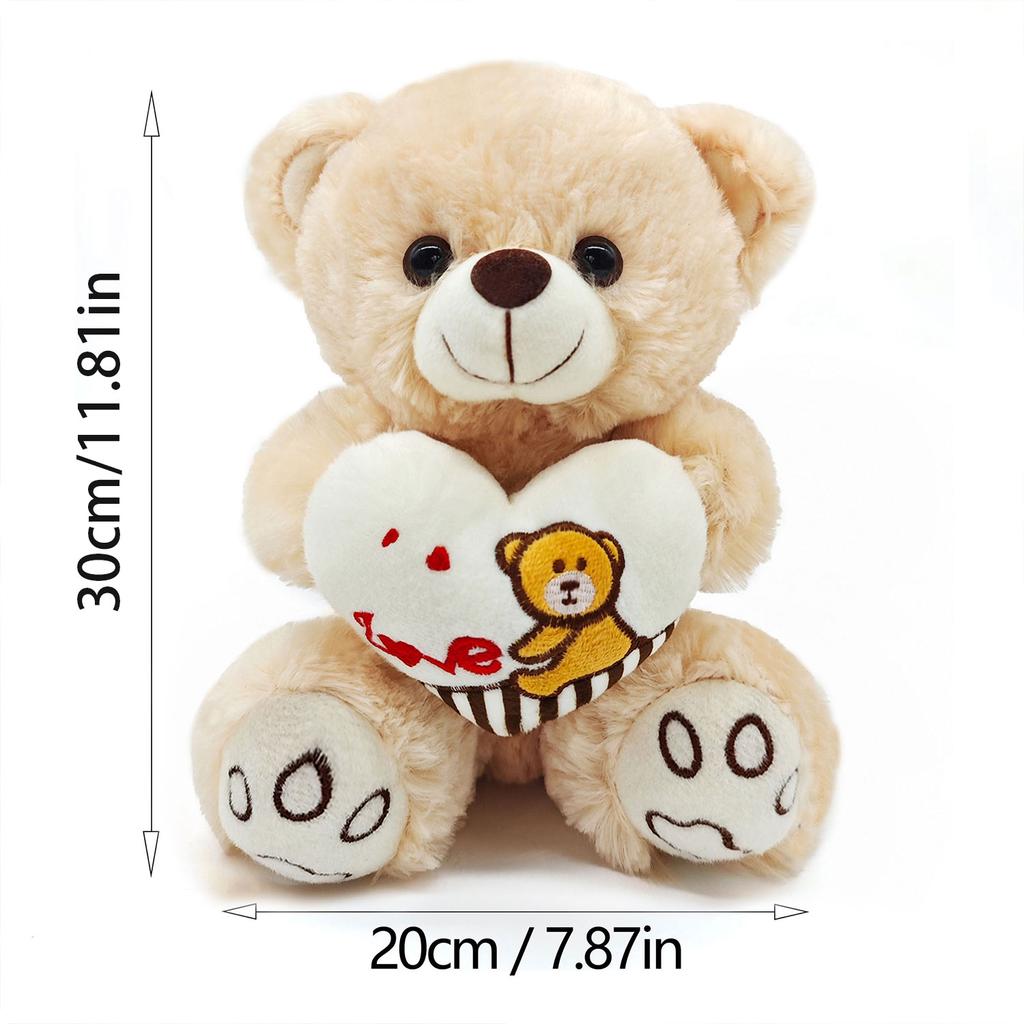 Bear plush toys Love Bear Cute bear doll to express love Good Guy doll simulation animal birthday holiday gift