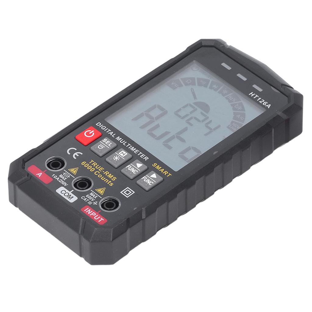 HT126A Digitales Multimeter Genaues 4000 Counts Elektromessgerät für AC DC Spannung Strom Widerstand Frequenz Kapazität