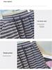 Women's Striped Knit A-Line Midi Skirt with Slit - Spring/Autumn 2025 Korean Style