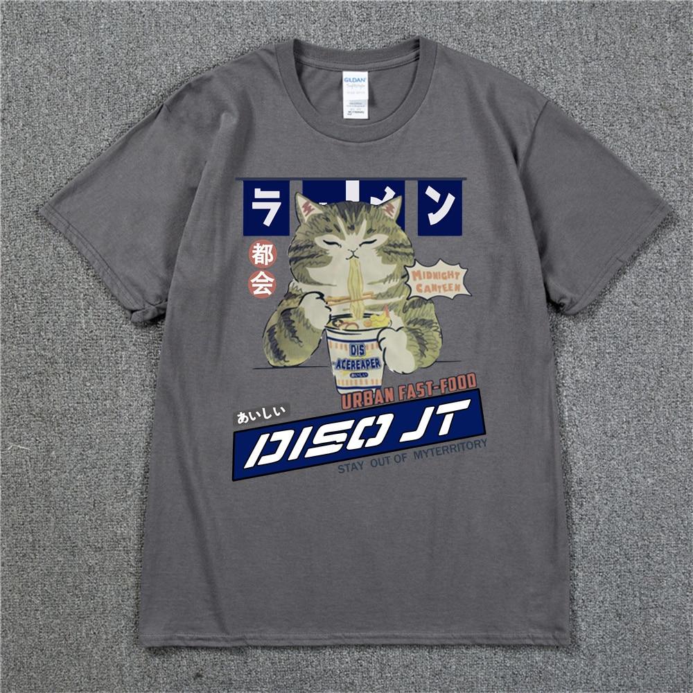 Maglietta Hip Hop da Donna con Gatto Divertente Streetwear Harajuku Maglietta Oversize Estiva a Maniche Corte Maglietta Larga Casual Top Magliette