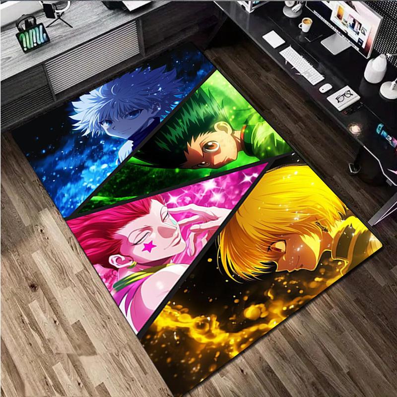 Hunter X Hunter: Bonds Unite Home Carpet Office Decorative Carpet For Living Room Bedroom Door Mat Floor Rug Computer Chair Area Rug
