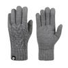 Winter double-layer thickened knitted gloves warm and cold-proof piled outdoor riding solid-color wool gloves