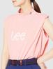 Lee Official Sleeveless Mockneck Size Small Tee, Women's, Pink,