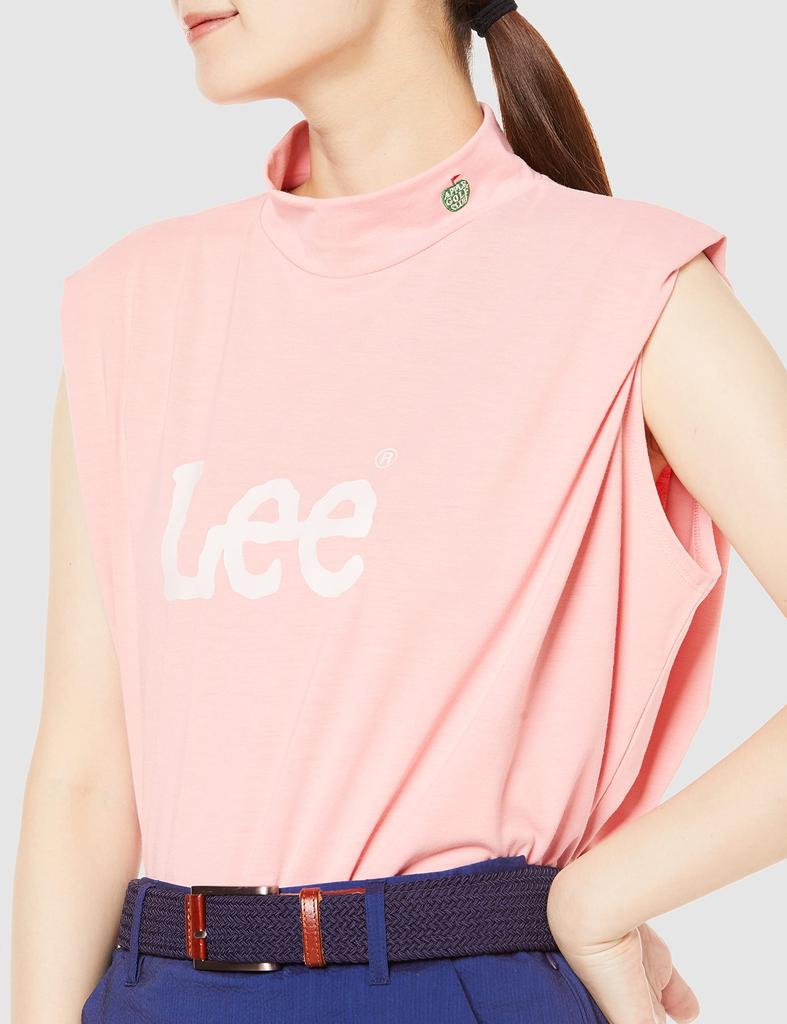Lee Official Sleeveless Mockneck Size Small Tee, Women's, Pink,