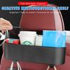Dikno Car Headrest Backseat Organizer with Cup Holder, Multi-Functional Rear Seat Hanging Food Drink Snack Storage Box, Universal Auto Interior