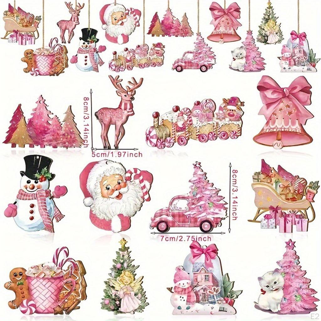 12x Christmas Tree Hanging Decoration Xmas Decor for Winter Year Holiday