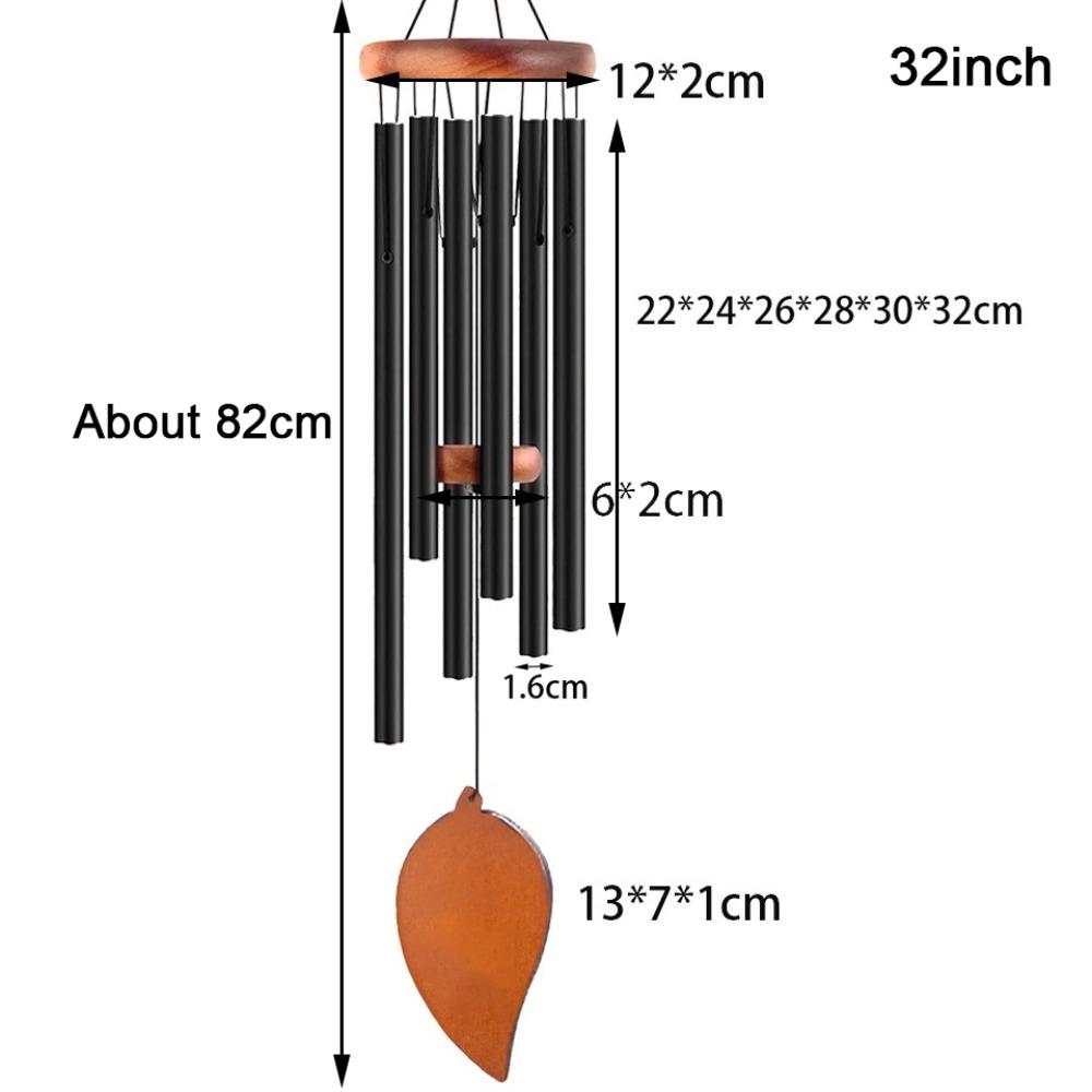 Aluminum Aluminum Wind Chimes 26/32/37 Inch Wind Bell New Metal Tubes Windchime  Garden