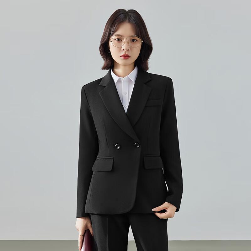 Damen Knitterfreies Business Casual Anzug-Set