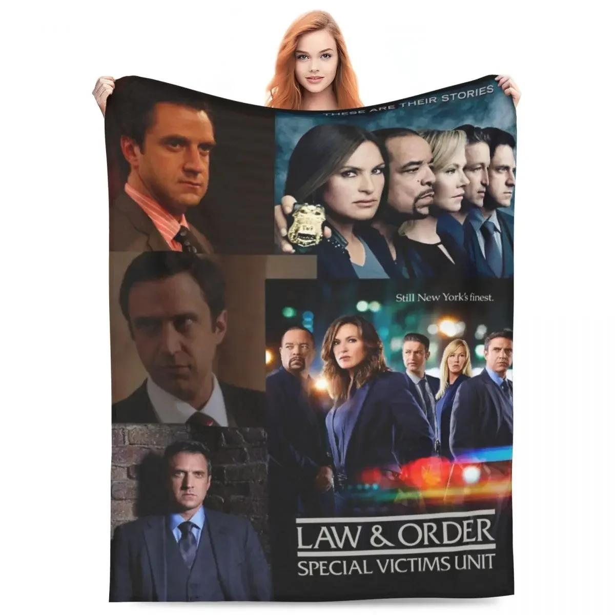 Kuscheldecke Law & Order Mikrofleece Decke Vier Größen Anpassbar Tragbar Für Camping Schönes Geschenk Size: 75*100cm, Weight: 230 GSM