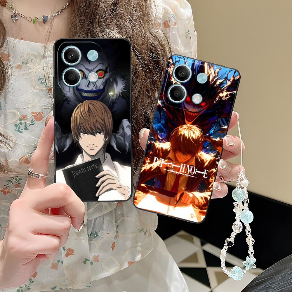 Death Note Kira Light Mobile Phone Case for POCO M7 M6 M5 M4 M3 X7 X6 X5 X4 X3 Pro GT 5G Colorful Printing Cover Cover Luxury