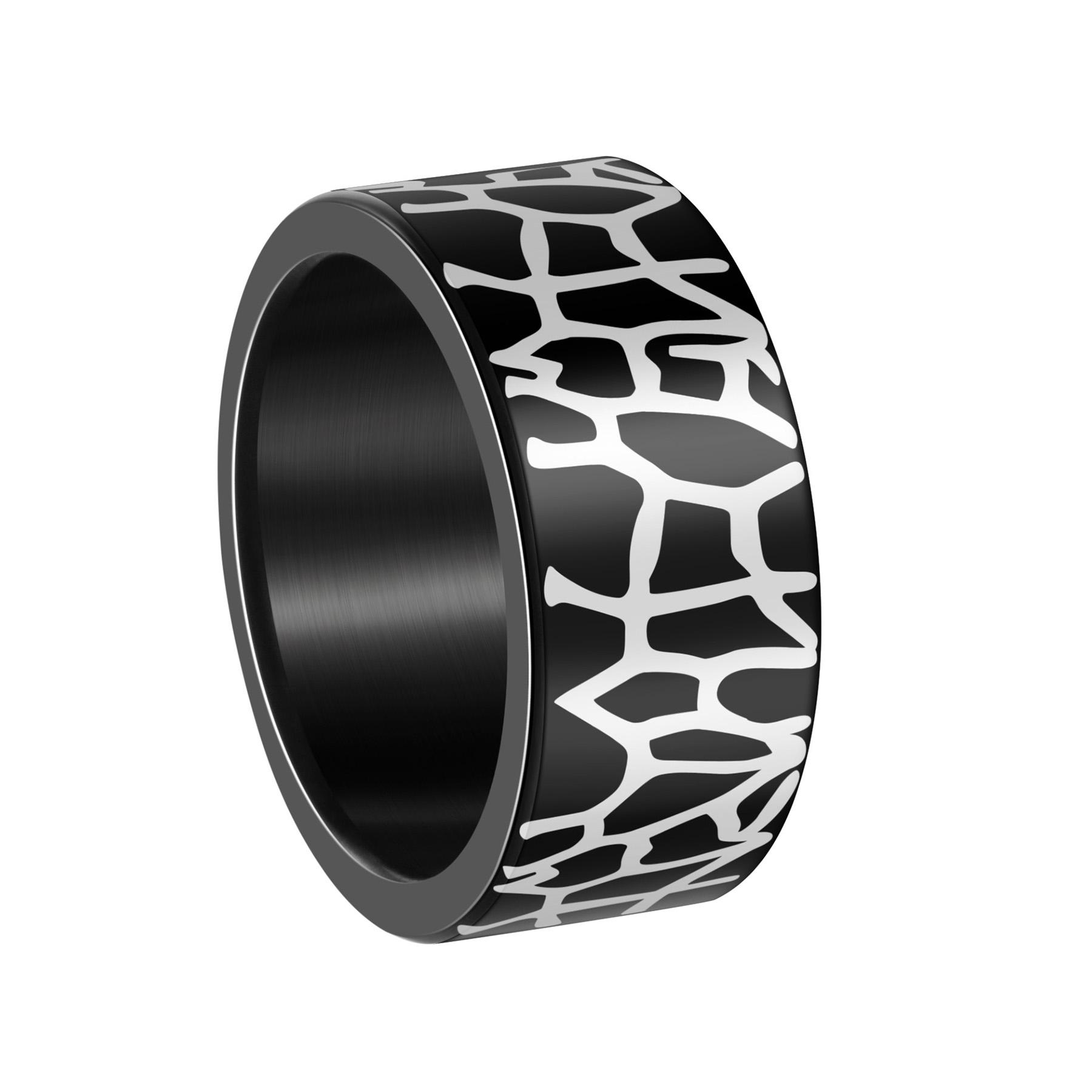 

Stainless steel 10mm ring -304 men s and women s finger rings - cool ring , suitable for fathers, husbands, sons, friends 13 чорний