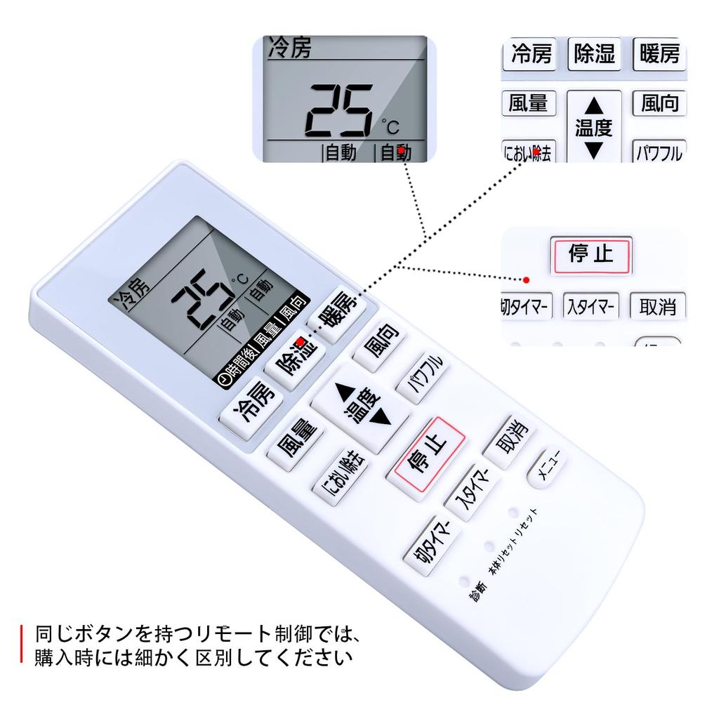 CLVIZCXOM Air Conditioner Remote Control A75C4638 for Panasonic Panasonic Air Conditioner Remote Control CWA75C4639X