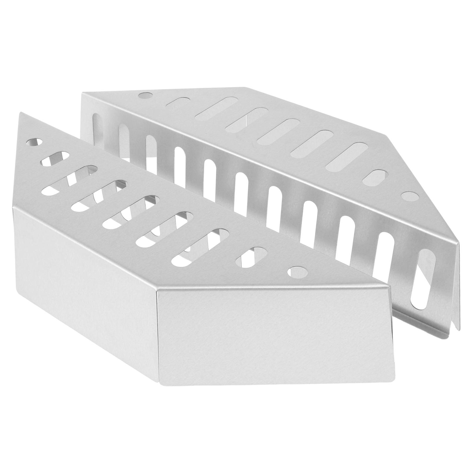 

2 Pcs Charcoal Baskets Steel Barbecue Grilling Charcoal Holder Heat Resistance Heavy Duty Charcoal Grill Basket for Wood Chips