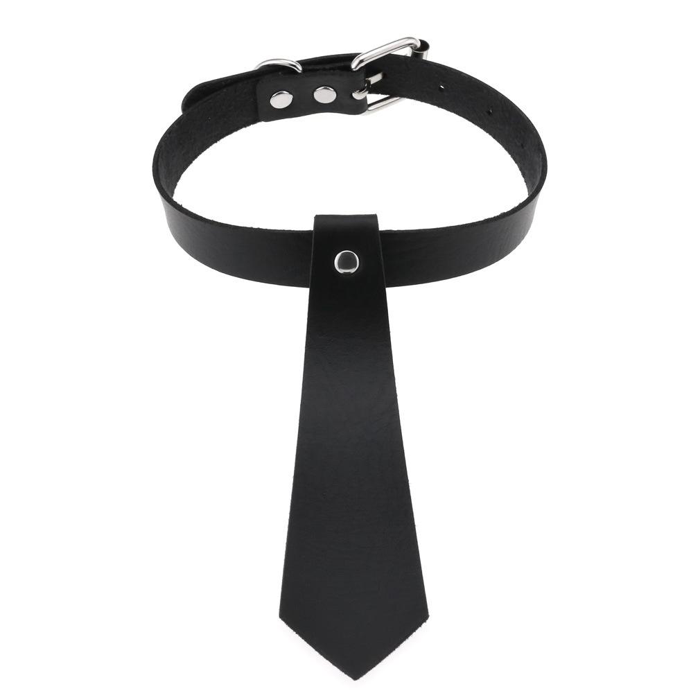 DIEZI Punk Black Lace Leather Choker Torques Necklace For Women Men Harajuku Gothic Sexy Cirle Heart Collar Necklace Jewelry