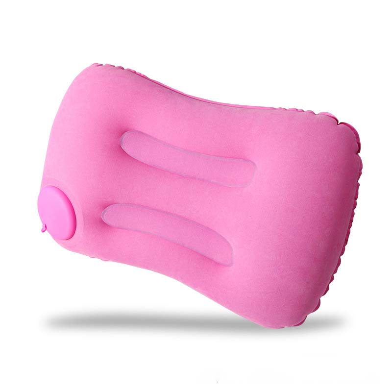 Flocking Inflatable Square Pillow Multifunctional Outdoor Camping Portable Storage Travel Pillow Home Office Supplies