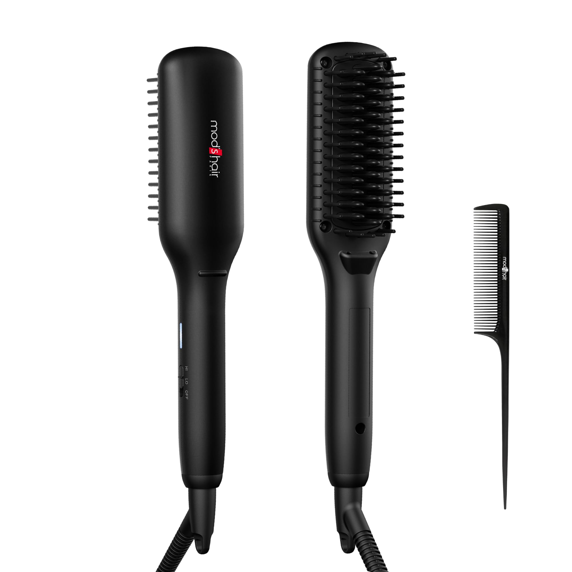 

Stylish Compact Ion Heat Brush glossy hair easy to style with a Hair Iron Brush Brush with Hair Straightening Brush [mod s hair] (MHB-3040-K) For