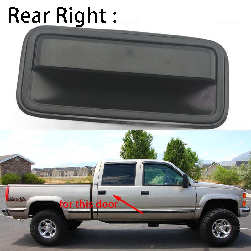 Black Front Rear Exterior Door Handles for Chevrolet Suburban Tahoe C1500 1995-2000 for GMC Yukon 15742229 15742230