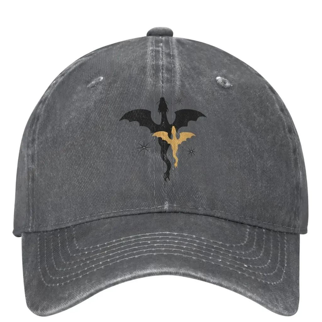 Retro Fjärde Vingen Drakar Basebollkepsar Unisex Stil Sliten Tvättad Huvudbonad Utomhus Träningskepsar Hatt