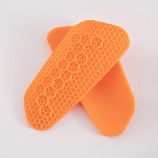 Flexible Soft Shin Guards Honeycomb Soccer Shin Pads Shock Absorption Silicone Protective Leg Guard for Football Soccer