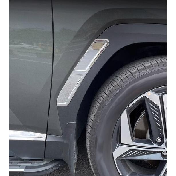 Style Chrome Wheel Eyebrow Arches Fender Flares 2X For Hyundai Tucson 2022-2024