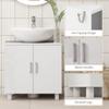 Bathroom Under Sink Cabinet For Basin Without Or With Pedestal High Gloss White
