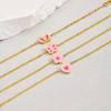 Vnox Minimalist Chain Anklets For Baby Girls,Stainless Steel Chain Cute Crown Bow Heart Accessories,Foot Jewelry For Daughter
