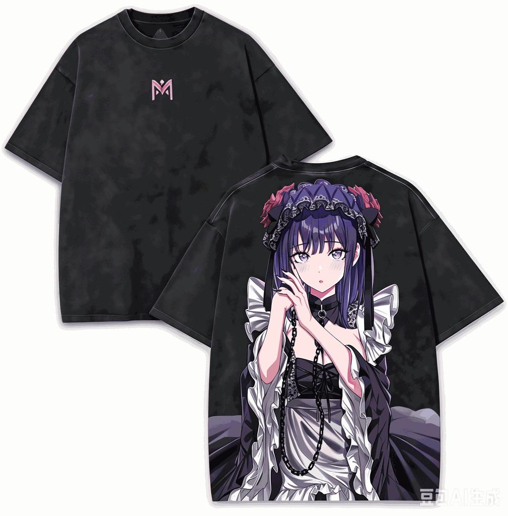 La mia Darline del Vestire T-shirt Lavata 2026 Nuovo Modello personalità Vestiti camicia Vintage Ampia Abbigliamento per tutto l'anno Corto Classico morbido