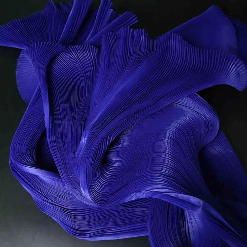 Small Wrinkle Pleated Organza Fabric 142cm Wide DIY Stiff Material  Stage Decoration