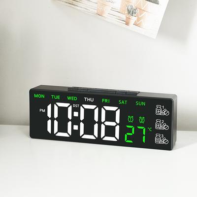 Neue Multifunktionale Elektronische Uhr, Einfacher und Modischer Wecker, Pillendosen-Erinnerung, LED-Uhr, Nachttischuhr