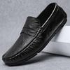 Genuien Leather Men Loafers Super Soft Casual Shoes For Men Classic Moccasins Light Boat Footwear Plus Size 38-44