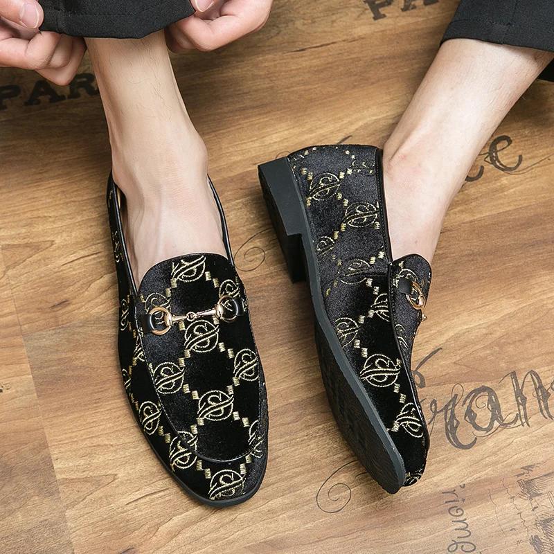 Fashion Men's Luxury Loafers Shoes Big Size Casual Men Suede Leather Shoes Man Designer Wedding Dress Shoes Men Flats Moccasins