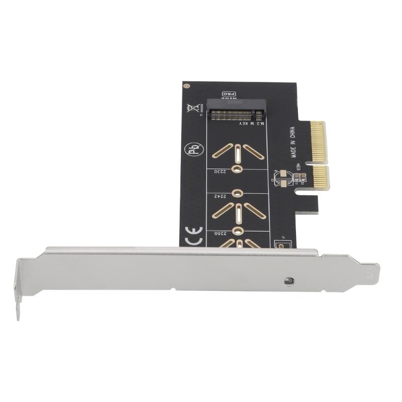 NVMe M Key PCIe Converter Card For Drive Installation Easy Tool Less and Heat Dissipation Compatibles Multiple Systems