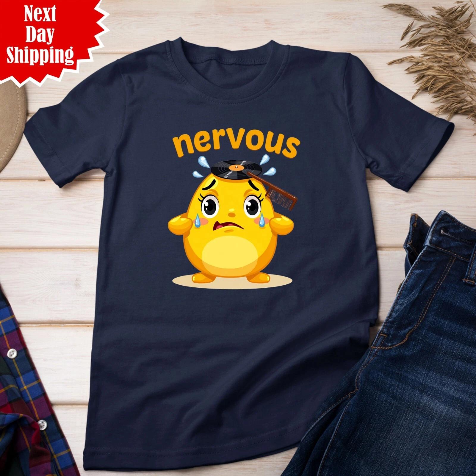 Nervous Records Label T Shirt House Rave Acid Drum & Bass Music Printed Tee Top XL