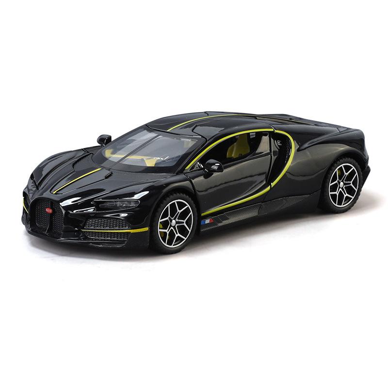 1/24 Bugatti Tourbillon Chiron Legierung Sportwagen Modell Druckguss Metall Rennfahrzeuge Automodell Ton und Licht Hohe Simulation Kindergeschenk