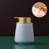 European Style 400ml Portable Soap Dispenser Shampoo Pack Gold Press Ceramic Lotion Bottle Toilet Kitchen Bathroom Accessories