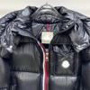 Veste doudoune unisexe Mengjia Maya à rayures colorées - Coupe-vent, résistante au froid, vêtement d'hiver tendance
