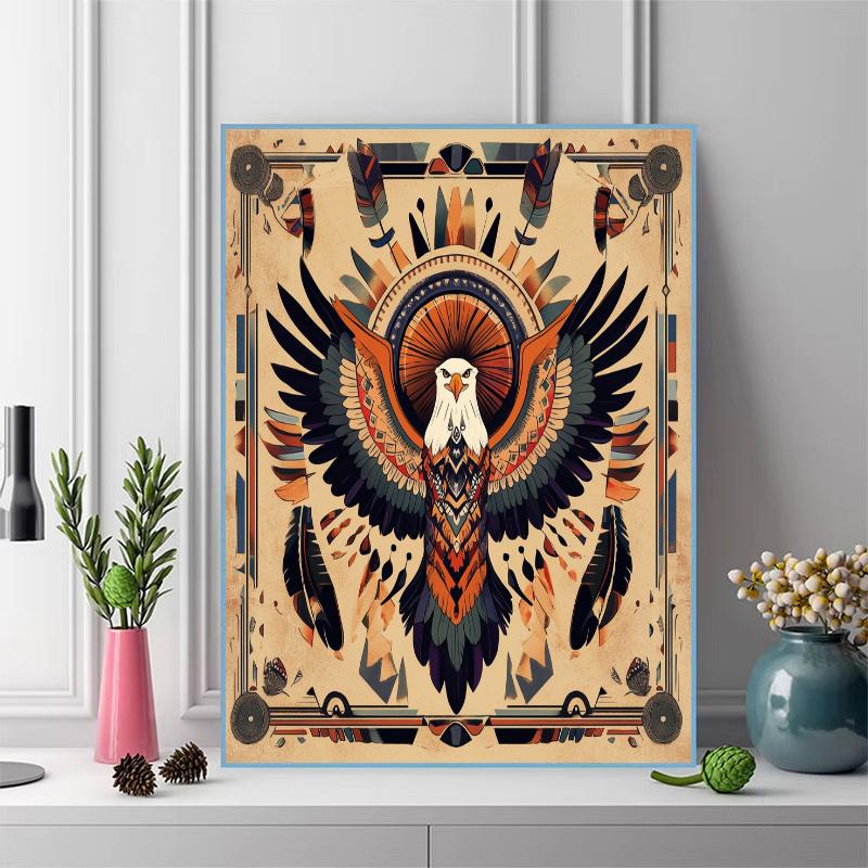 Vintage eagle Pattern 3pcs 100% Round Full Drill 5D DIY Diamond Painting Embroidery Cross Stitch Rhinestone Décor
