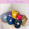Lovely Kids Canvas Shoulder Bag For Girls With Alphabet Design And Spacious Capacity