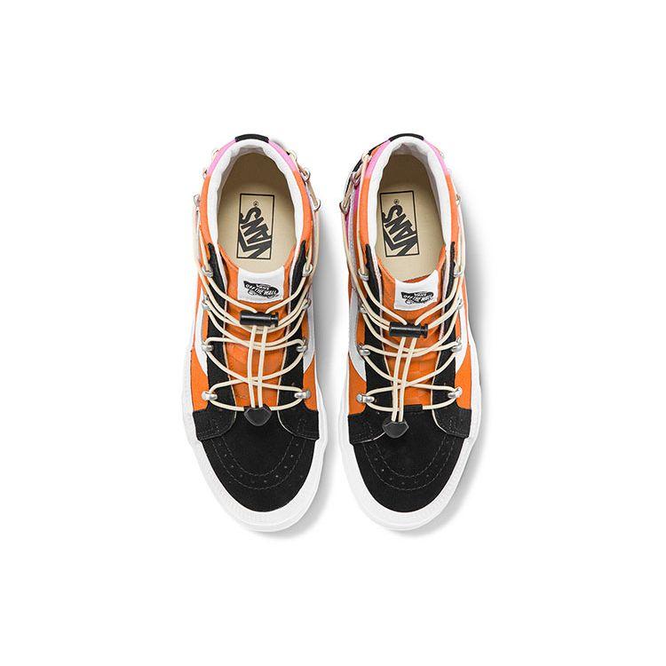 Vans Sk8 Echo Dx High Top Skate Shoes Unisex Sneakers Orange White VN0A7Q5OY8J