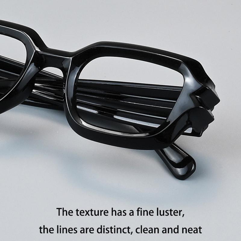 New Square Cyberpunk Ripple Legs Frame Prescription Reading Glasses Men Anti Blue Light Eyewear