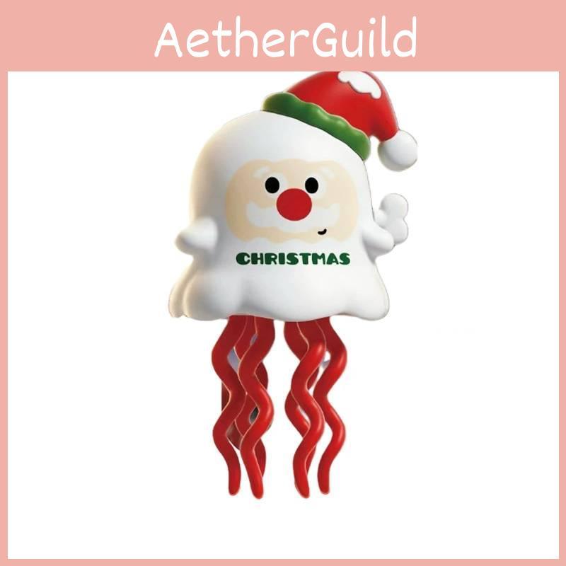 Aufzieh-Oktopus im Wind mit Weihnachtsmann- und Elch-Design als Weihnachtsgeschenk