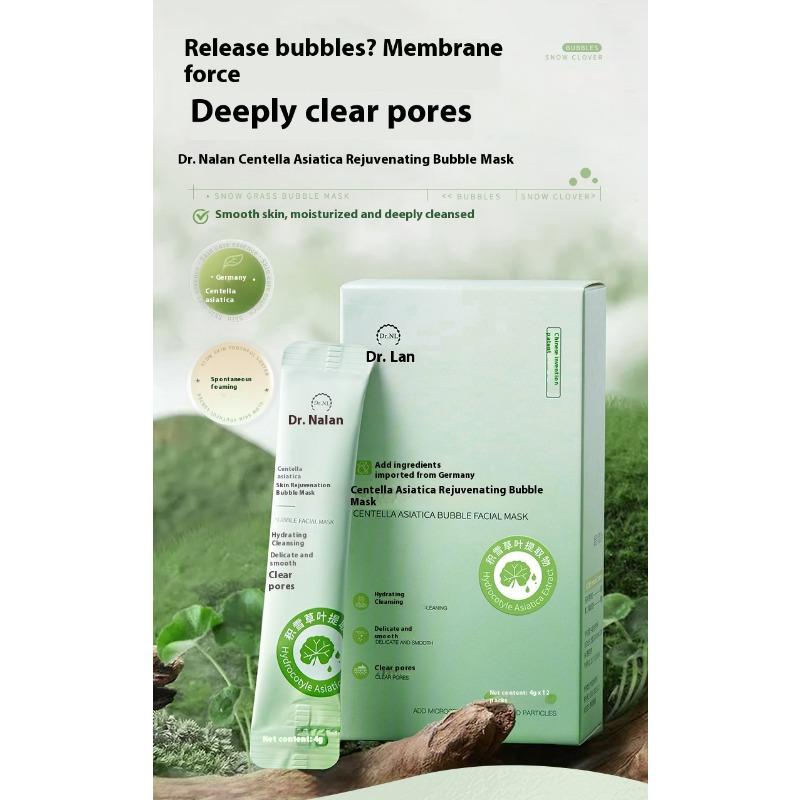 Masque à bulles Centella Astella pour points noirs, acné, rétrécissement des pores, nettoyage du film de boue
