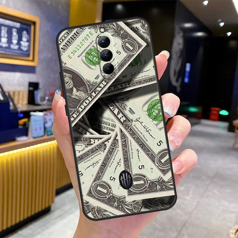Banknote Dollar Cash Money Case For Nubia Red Magic 8S 9S Pro Plus 6S 7S 6 7 Pro 6R 5G RedMagic 9 8 10 Pro Plus Cover