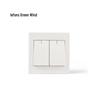 Lefons V1012Y Luminous Double-Gang 1-Way Wall Switch