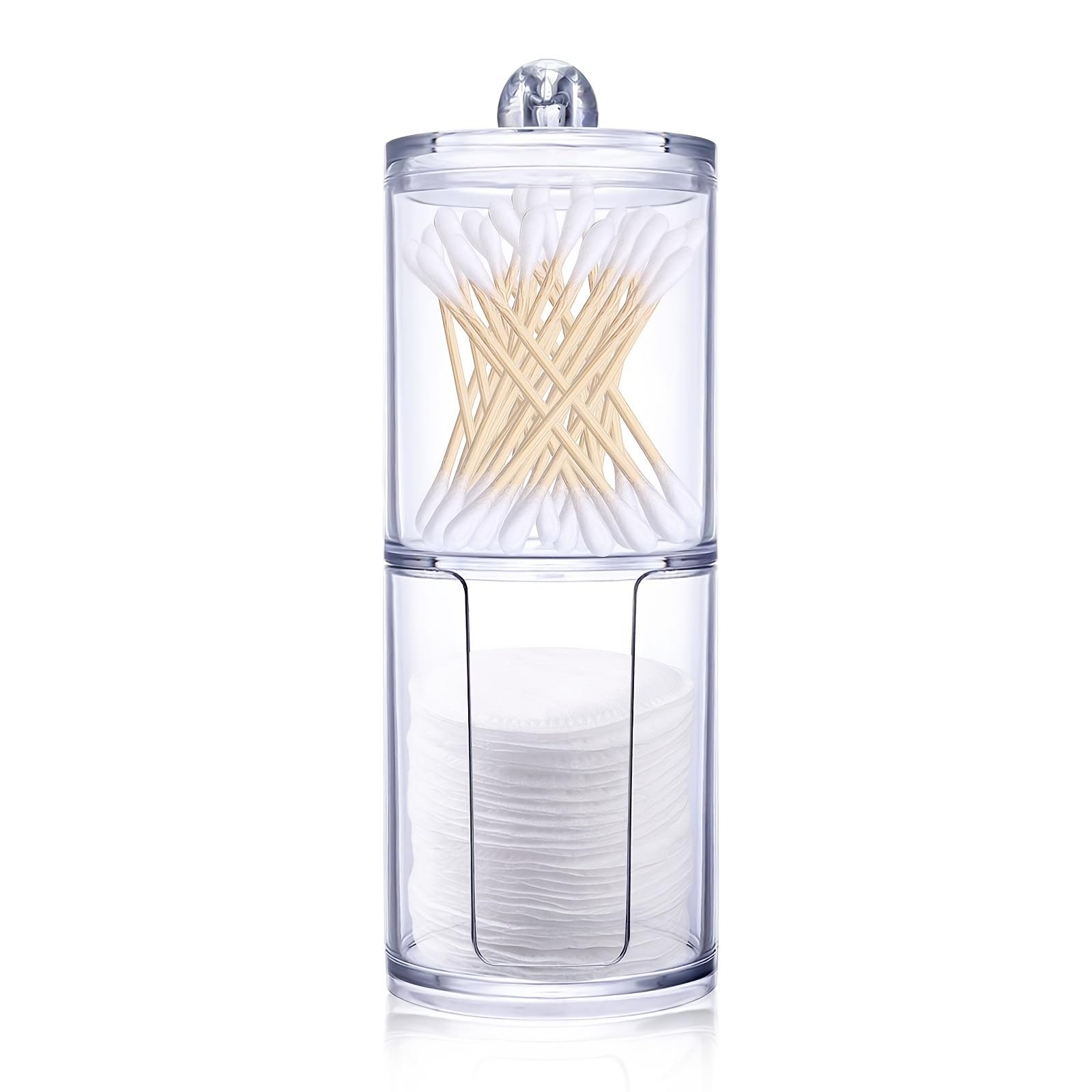 

Набор аптекарских баночек, 1 шт., прозрачный пластиковый акрил для ватных шариков, ватных тампонов, ватных кругов и подушечек для макияжа a-1