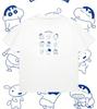 2026 Summer Comic Form Crayon Shinchan Image 100 Cotton Printed Oversize Casual Tshirt Adult Children Parentchild Top Y2k
